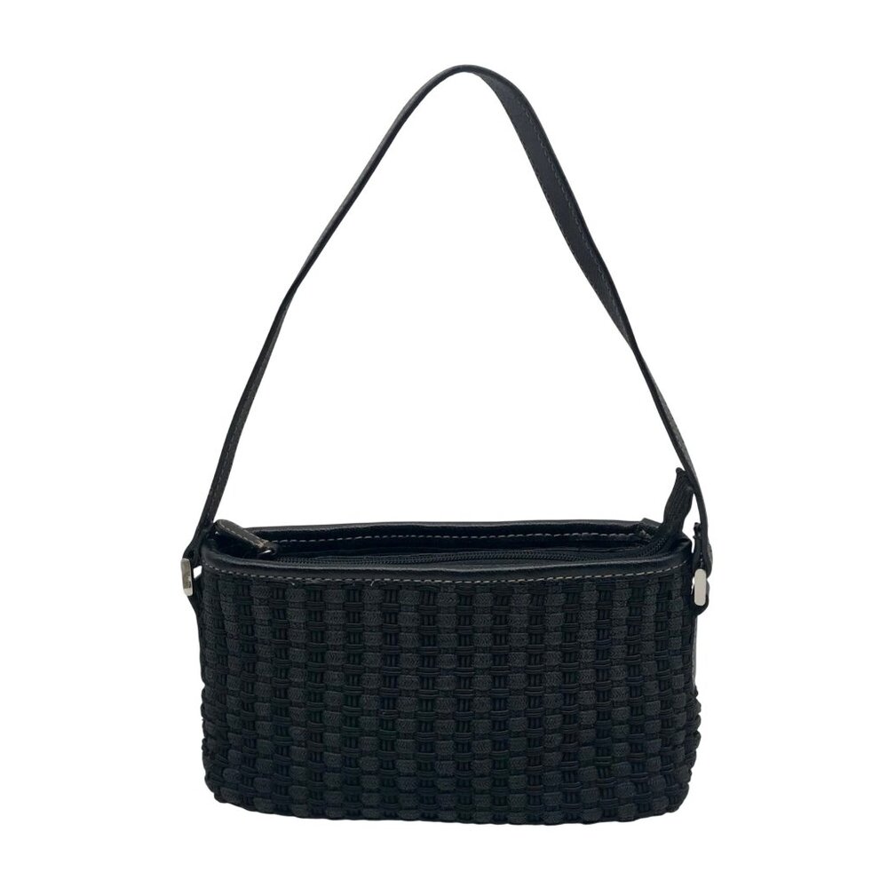 Liz Claiborne Black Faux Leather Shoulder Bag